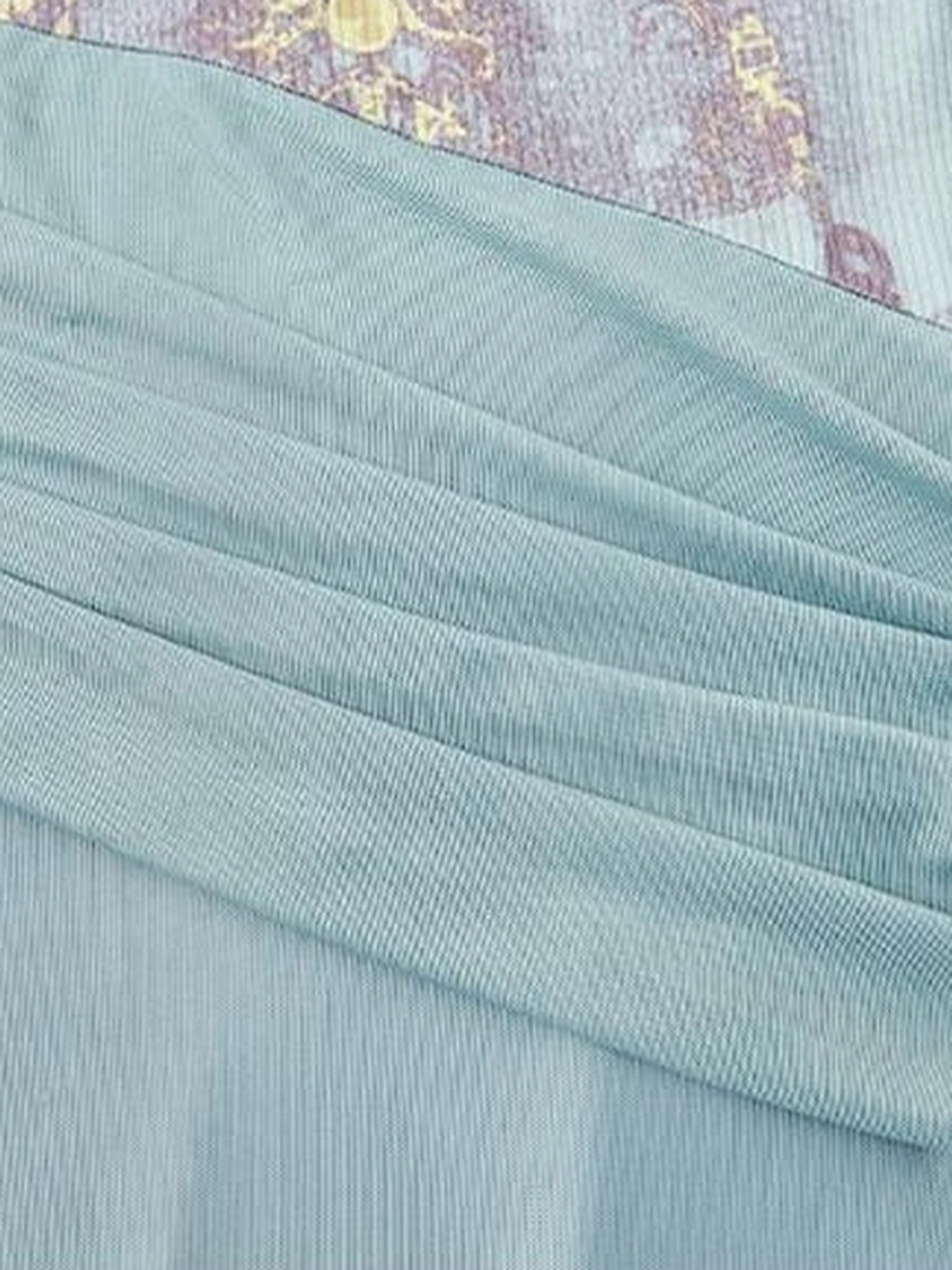 OfAkiva V-Neck Fishtail Maxi Dress With Floral Print