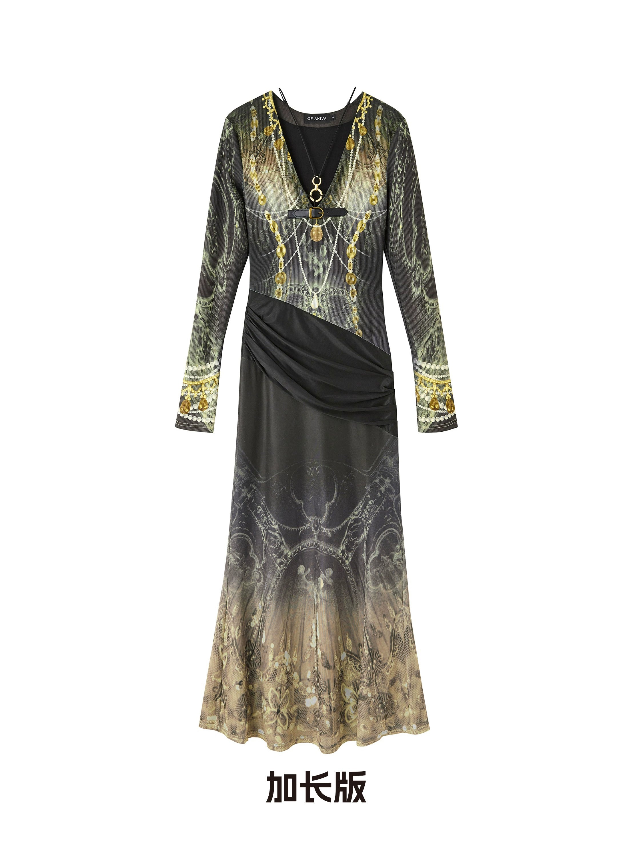 OfAkiva_V-Neck_Fishtail_Maxi_Dress_With_Floral_Print_MISSTT