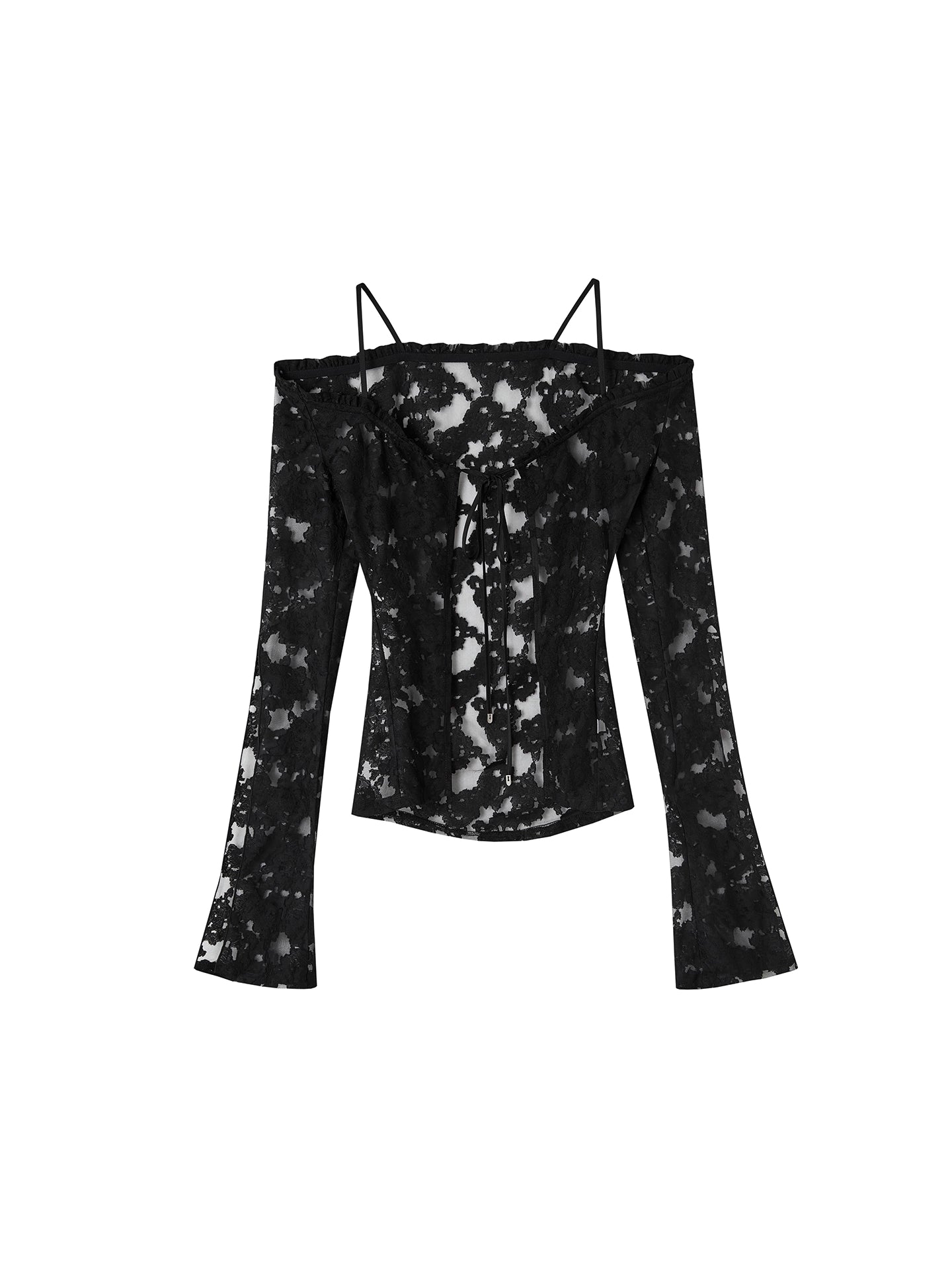 OfAkiva_V-Neck_Lace-Up_Bell_Sleeve_Blouse_MISSTT