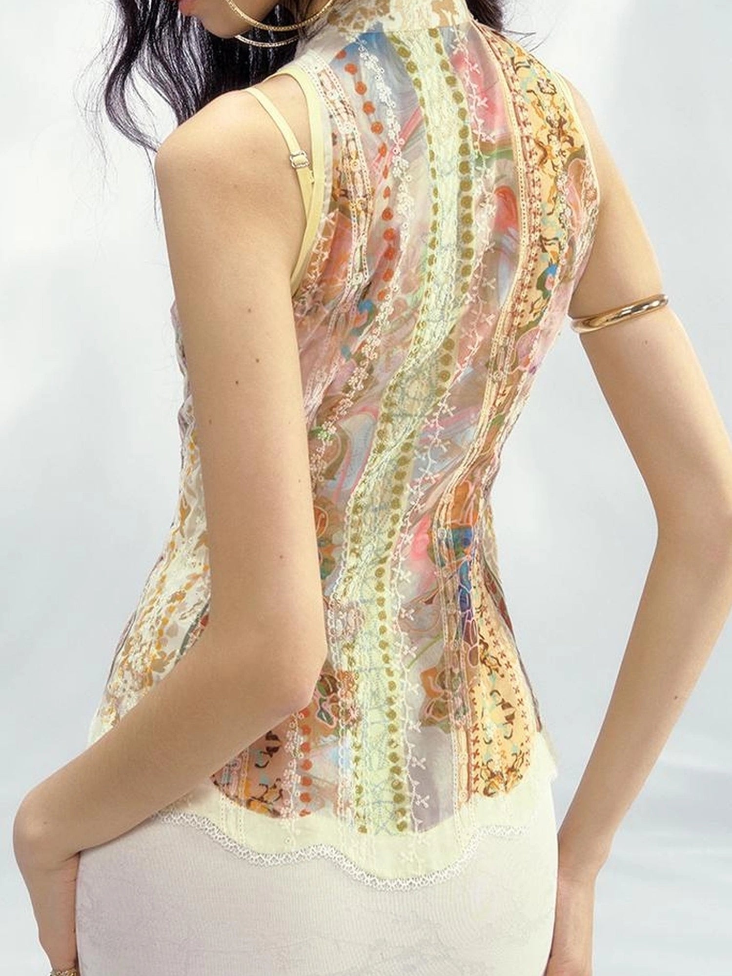 OfAkiva V-Neck T-Shirt Long-Sleeve Wrap Dress