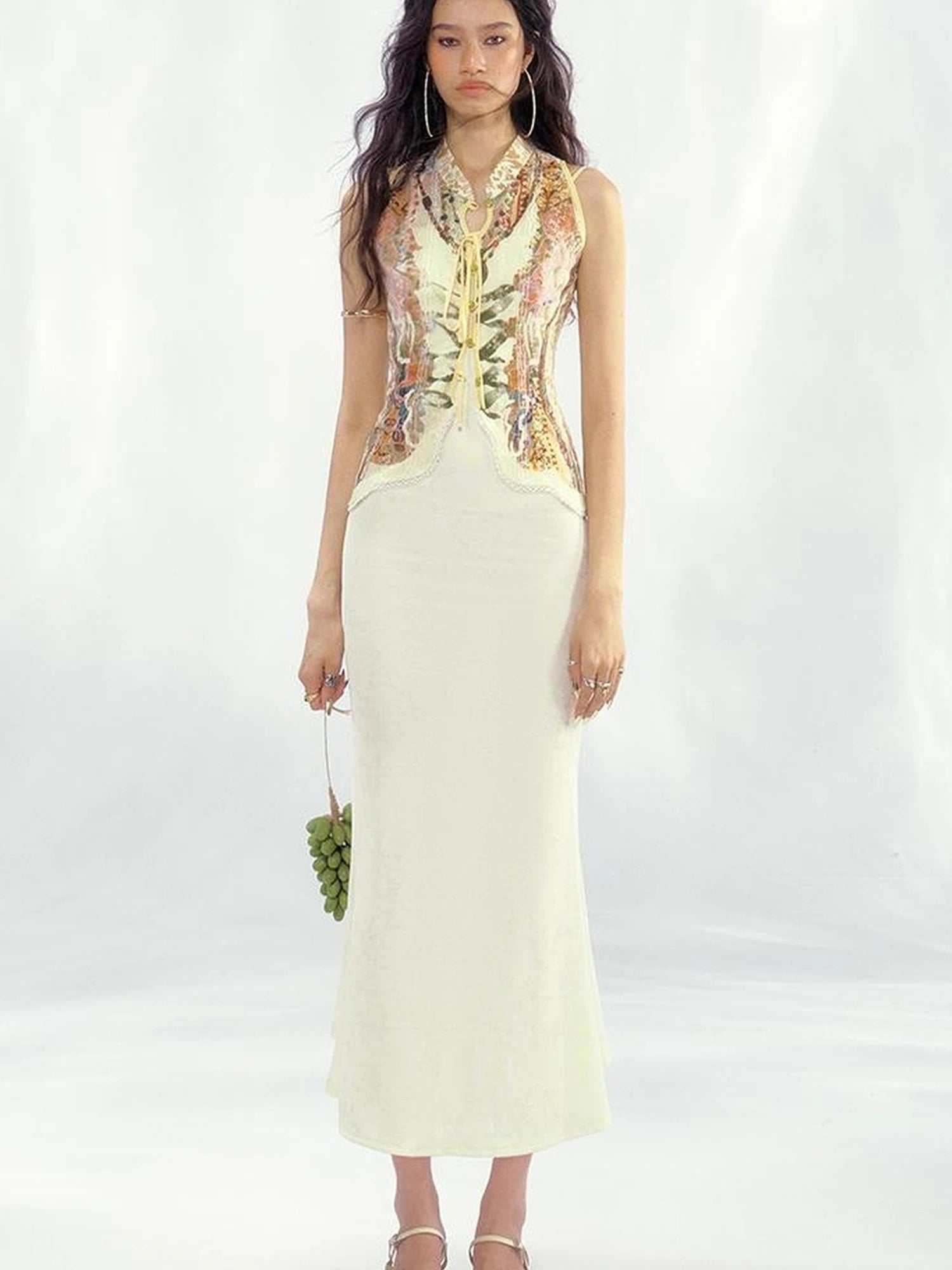 OfAkiva V-Neck T-Shirt Long-Sleeve Wrap Dress