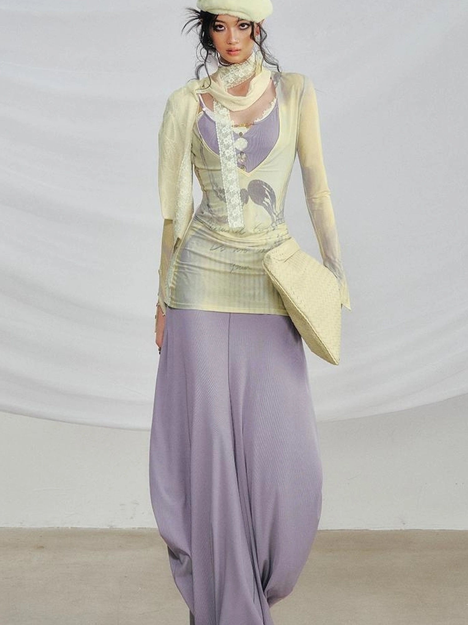 OfAkiva V-neck T-shirt Long Sleeve Relaxed Two Piece Dress