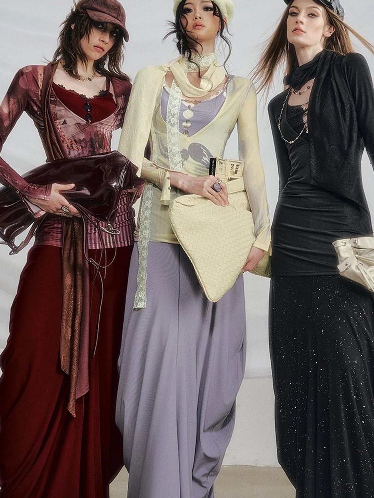 OfAkiva V-neck T-shirt Long Sleeve Relaxed Two Piece Dress