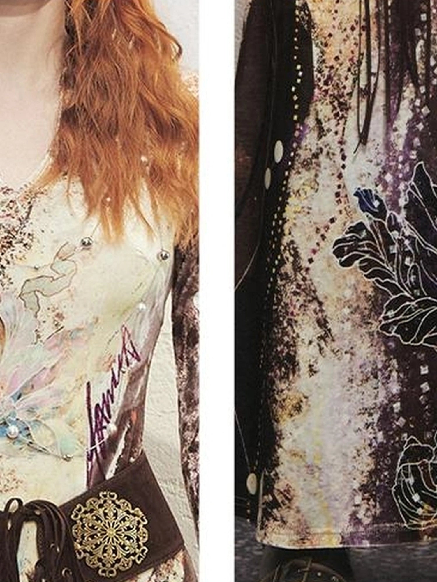 OfAkiva Velvet Floral V-Neck Mermaid Gown