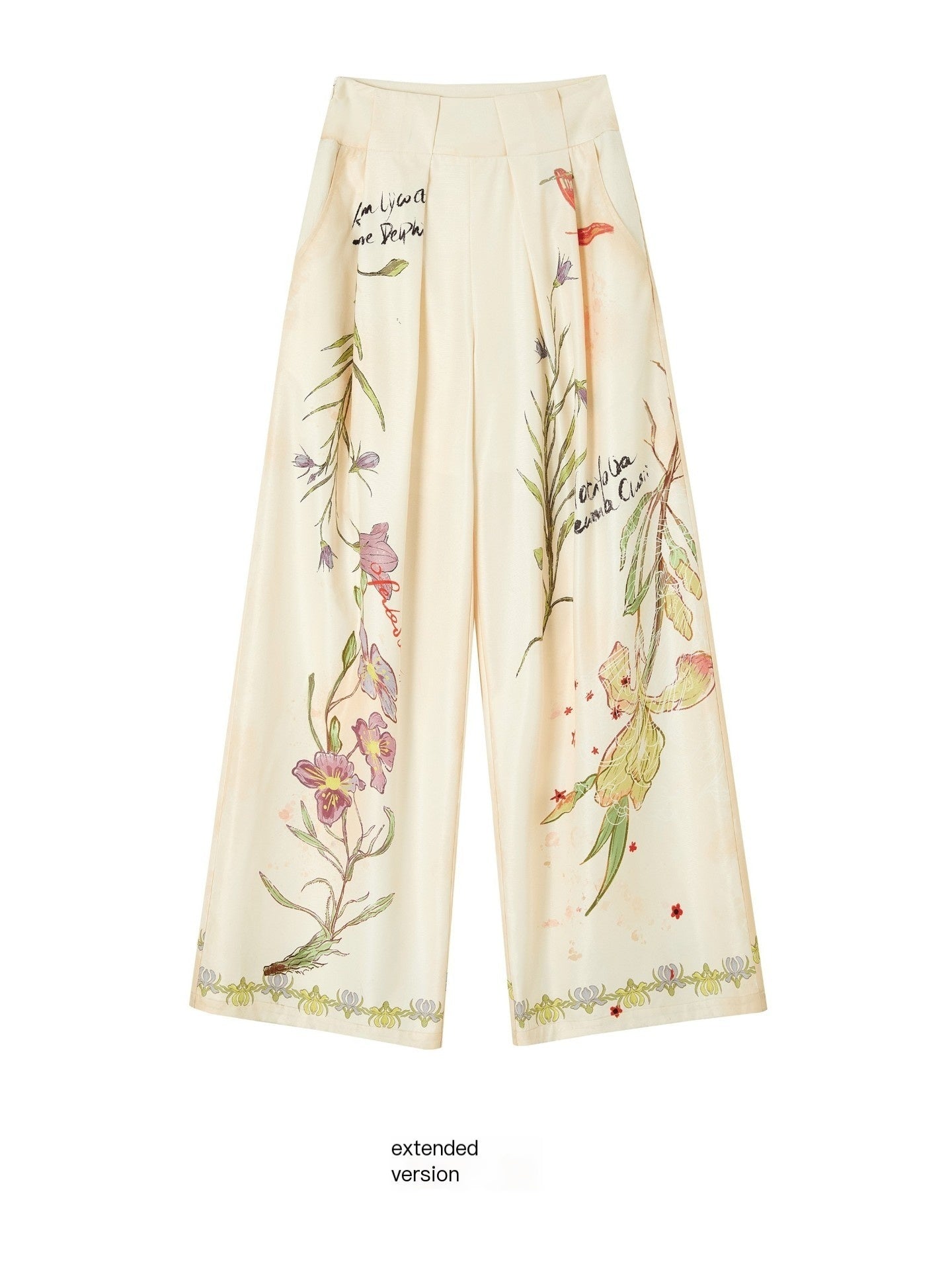 OfAkiva_Vintage_Hand_Painted_Botanical_Floral_High_Waist_Print_Women&