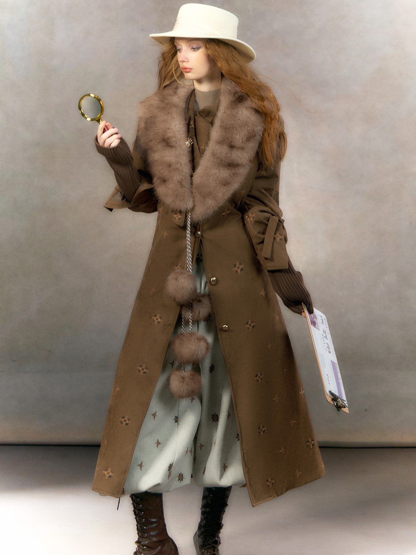 OfAkiva_Warm_Thick_Hooded_Fur_Collar_Vintage_Straight_Women_Brown_Single_Breasted_Coat_MISSTT