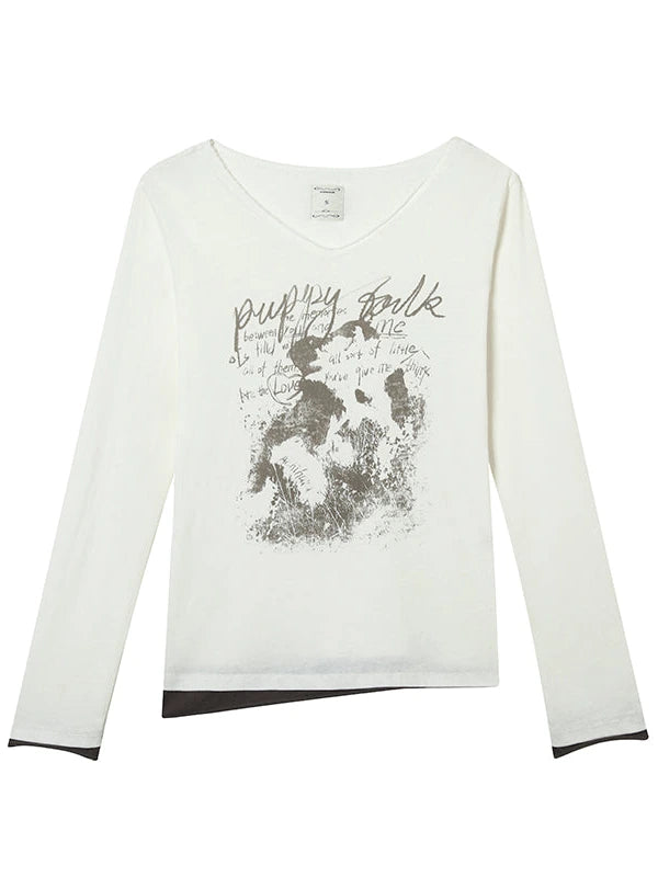 Vintage Sunscreen Pure Color Long Sleeve T Shirt
