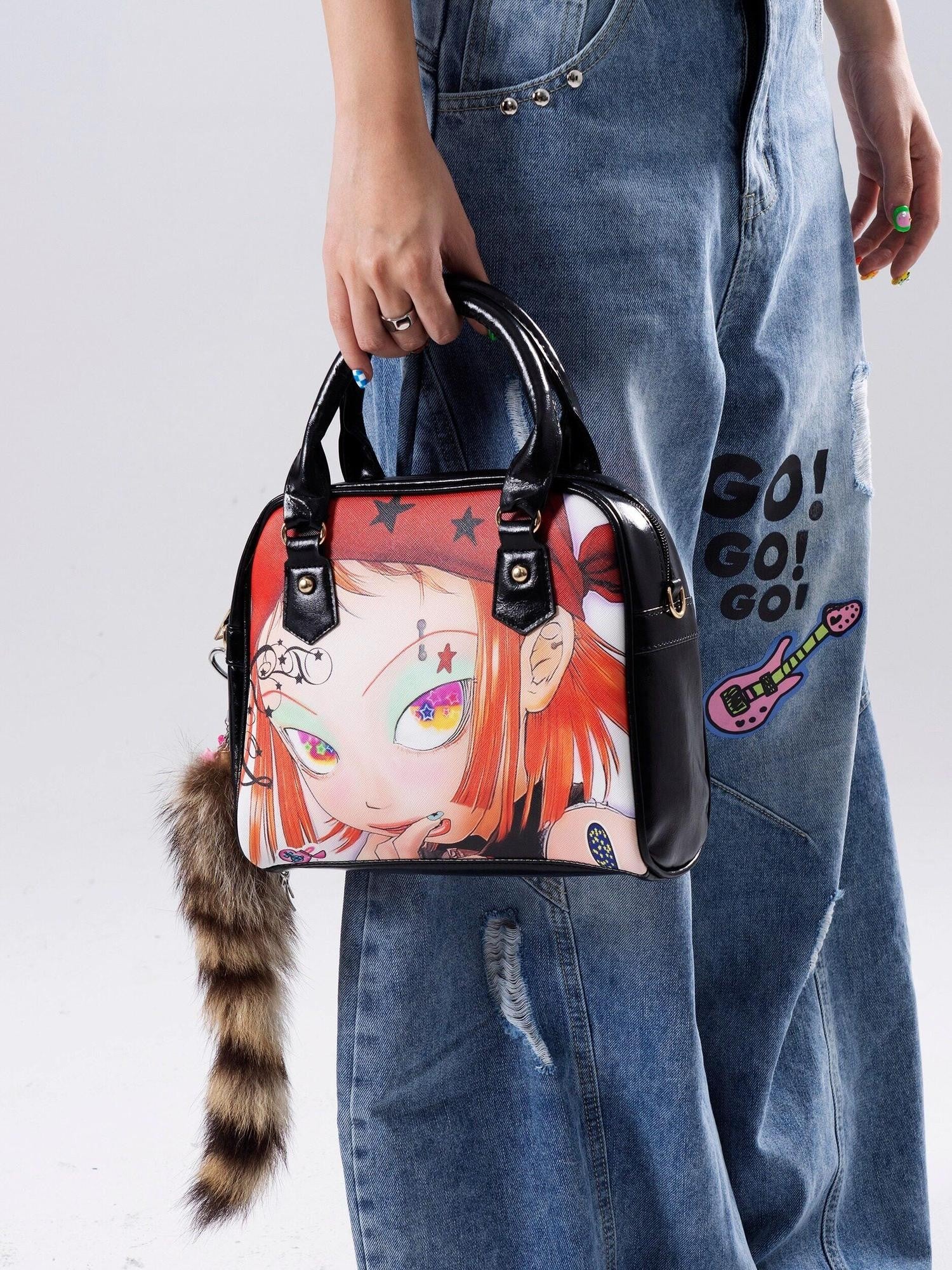 Oogreenapple Doll Subculture Ita Street Sweet Cool Crossbody Women&