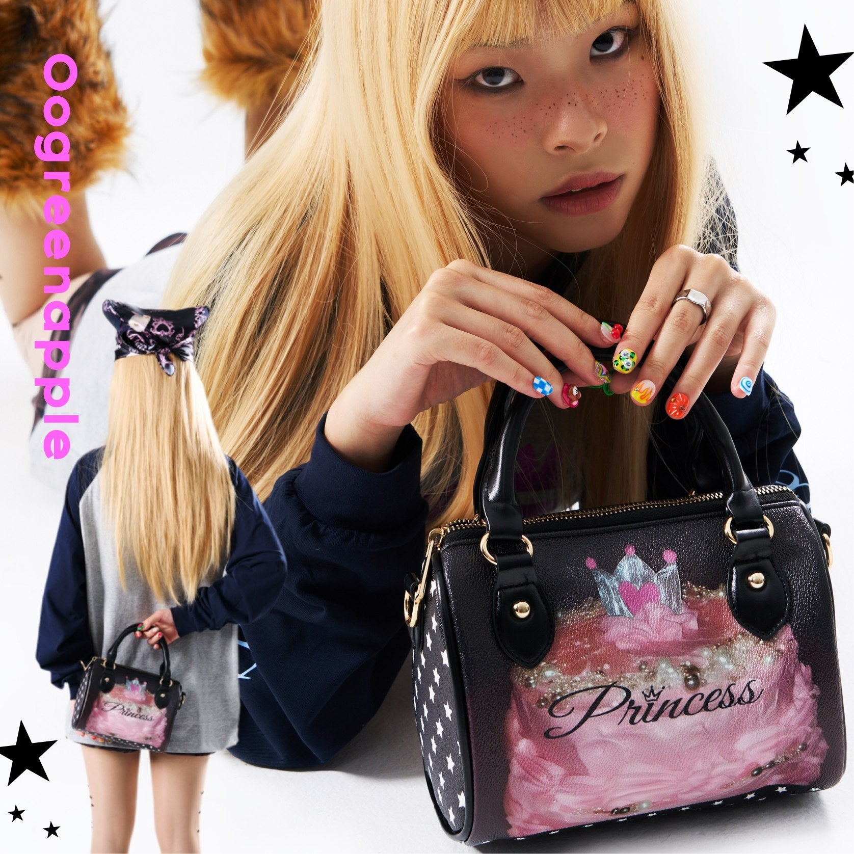 Oogreenapple_Princess_Pearl_Litchi_Grain_Top_Handle_Mini_Pillow_Box_Women&