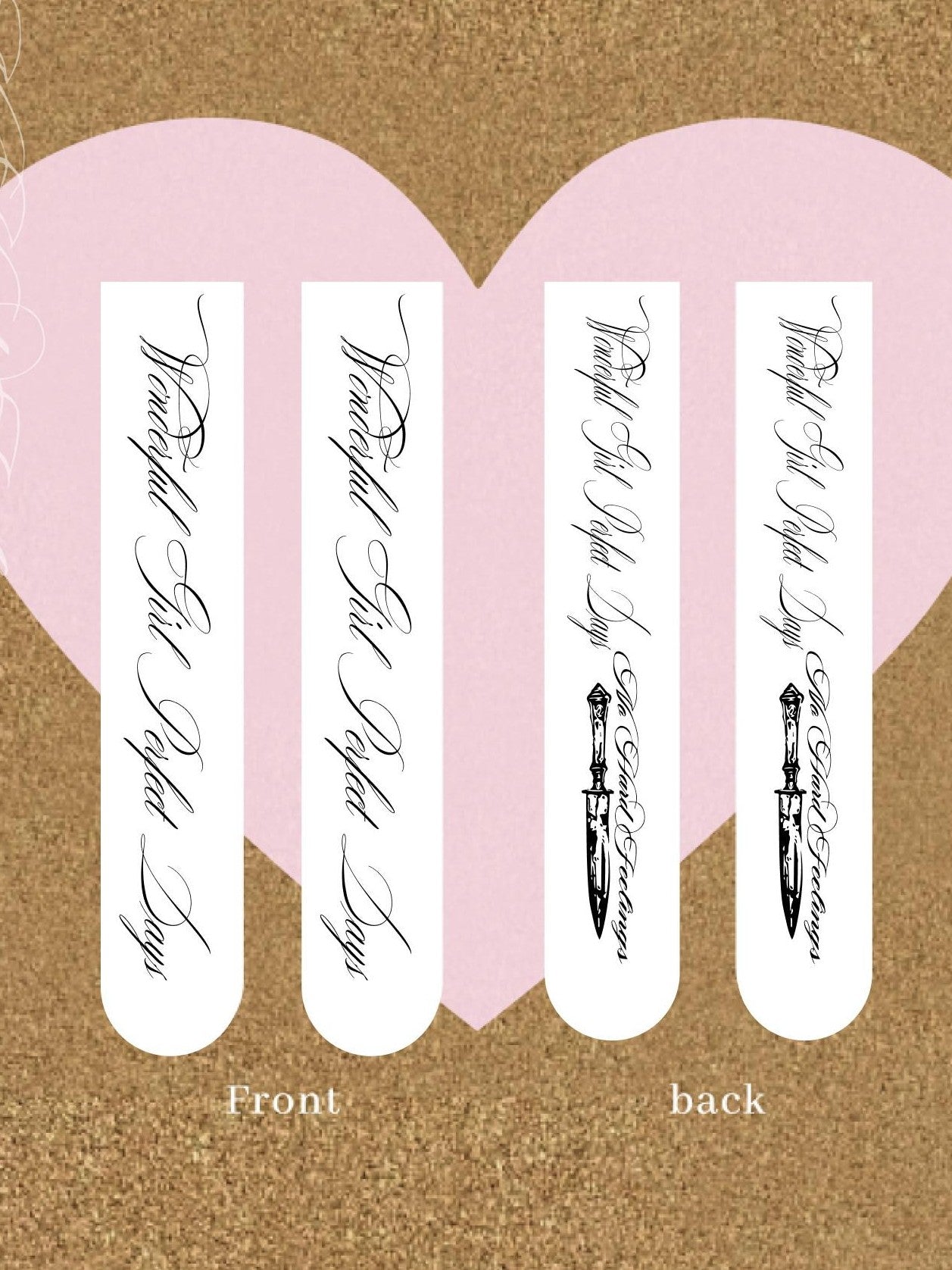 Oogreenapple Thigh High Cursive English Script Print Women&