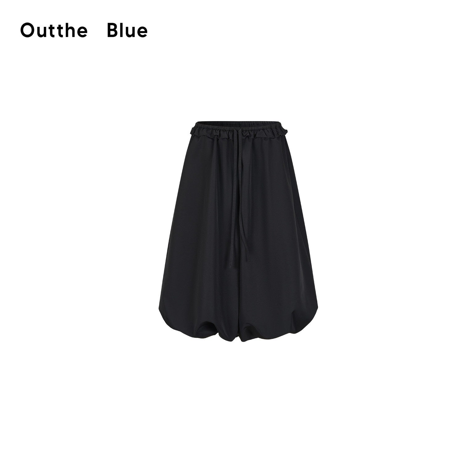 OuttheBlue_Black_Ruffle_Waist_Airy_Cropped_Lantern_Women&