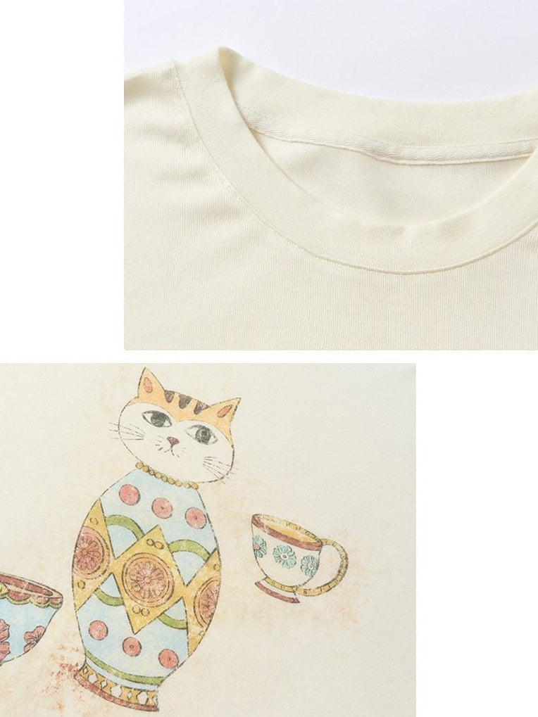 OuttheBlue Cozy Wool Acrylic Loose Fit Drop Shoulder Women Round Neck Long Sleeve T-Shirts