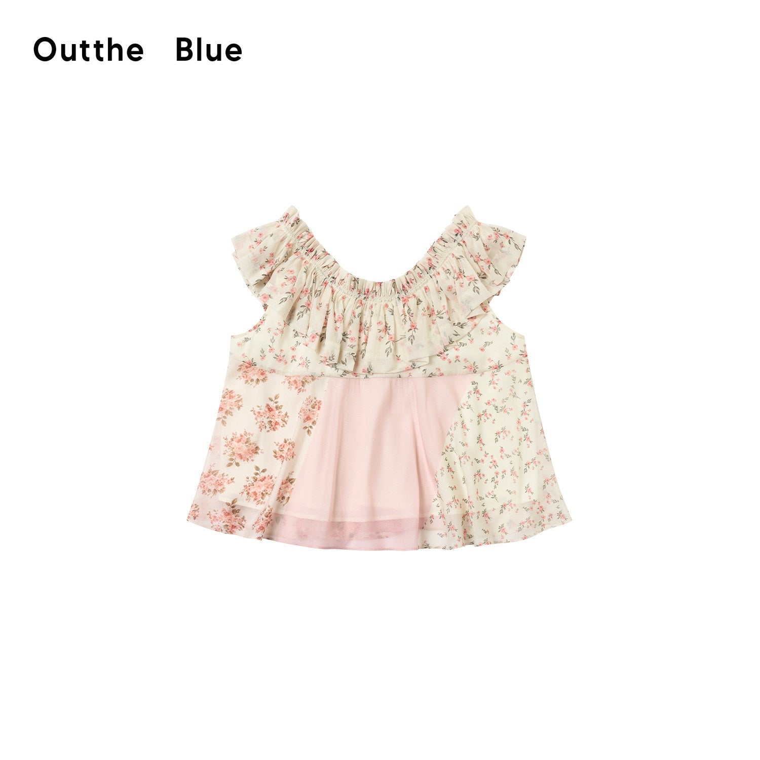 OuttheBlue_Floral_Print_Off_Shoulder_Ruffle_Hem_A_Line_Women&