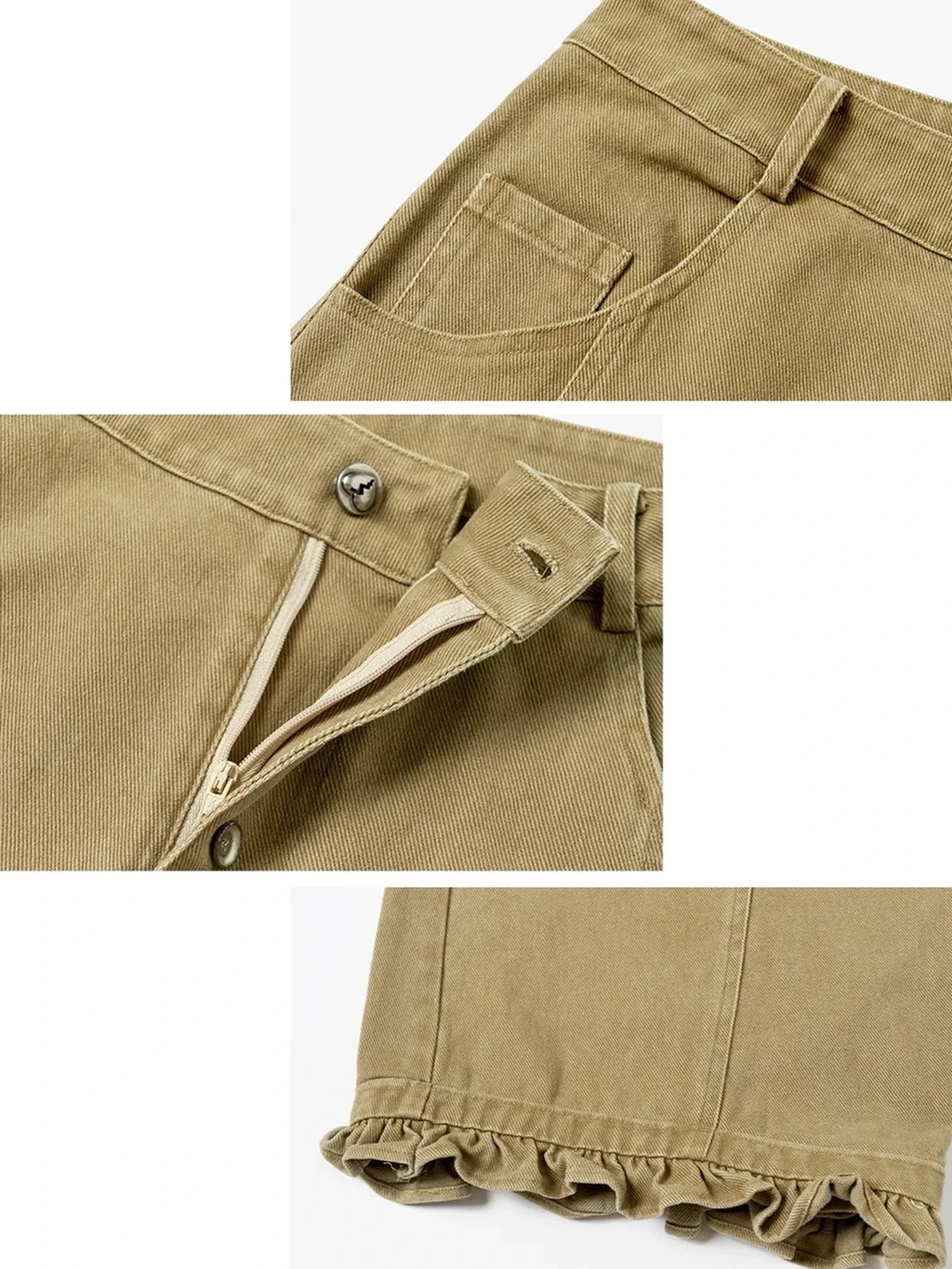 OuttheBlue Heavy Washed Cotton Asymmetrical Harem Pants