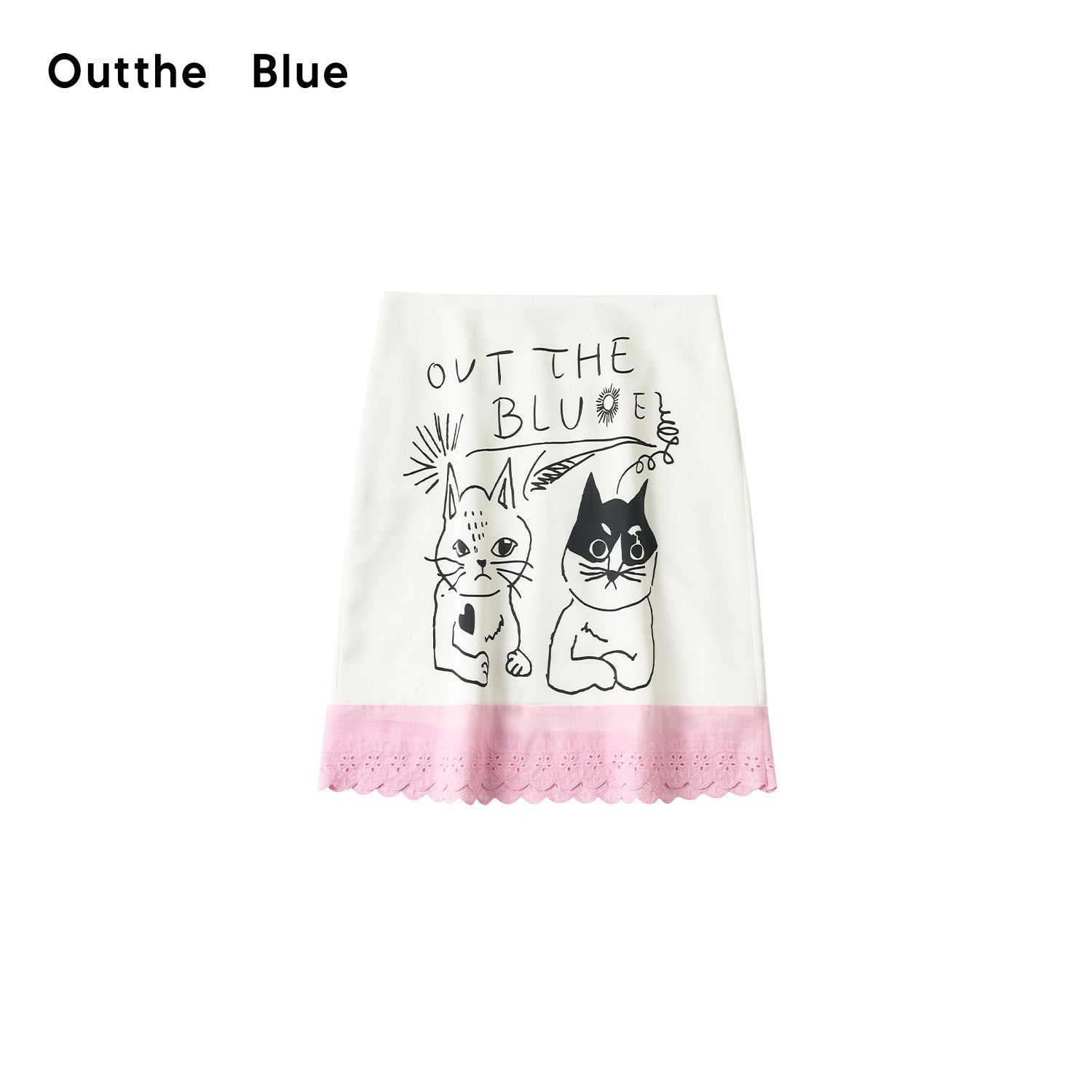 OuttheBlue_High_Stretch_Colorblock_A_Line_Side_Slit_Mid_Waist_Pink_White_Midi_Skirts_MISSTT