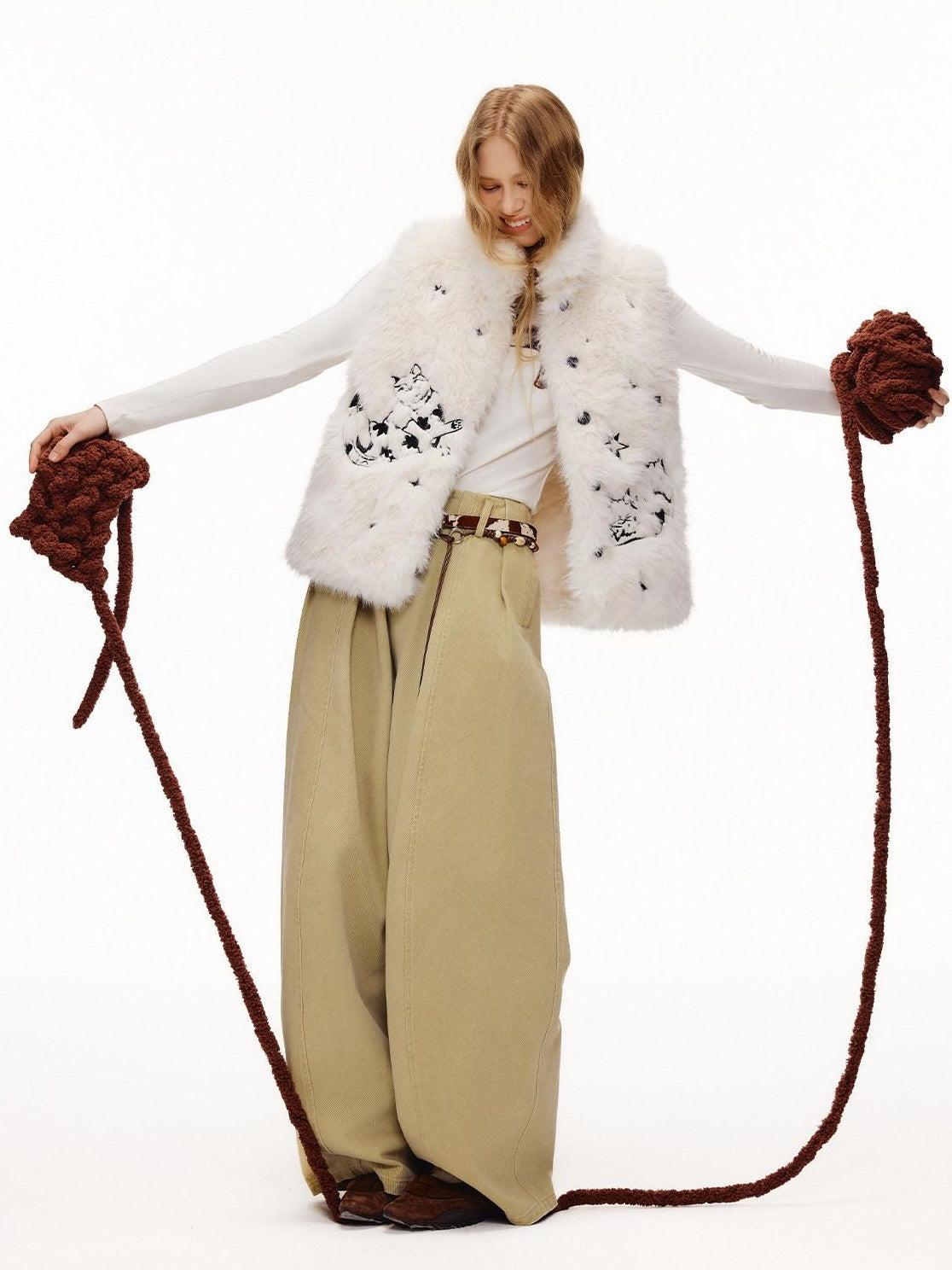 OuttheBlue High Waist Washed Cotton Comfort Casual Solid Khaki Coffee Women Wide Leg Pants