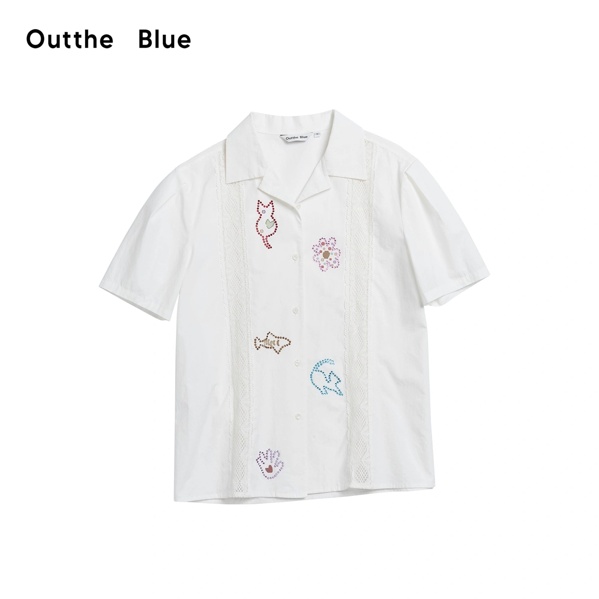 OuttheBlue_Lace_Trimmed_Cuban_Collar_Shirt_With_Rhinestones_MISSTT