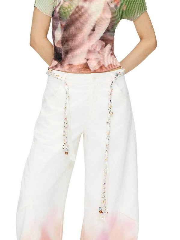 OuttheBlue Lightweight Polyester Slim Cropped Animal Print Women Short Sleeve T-Shirts