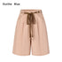 OuttheBlue_Out_The_Blue_Pink_Cotton_Belted_Loose_Fit_Shorts_MISSTT