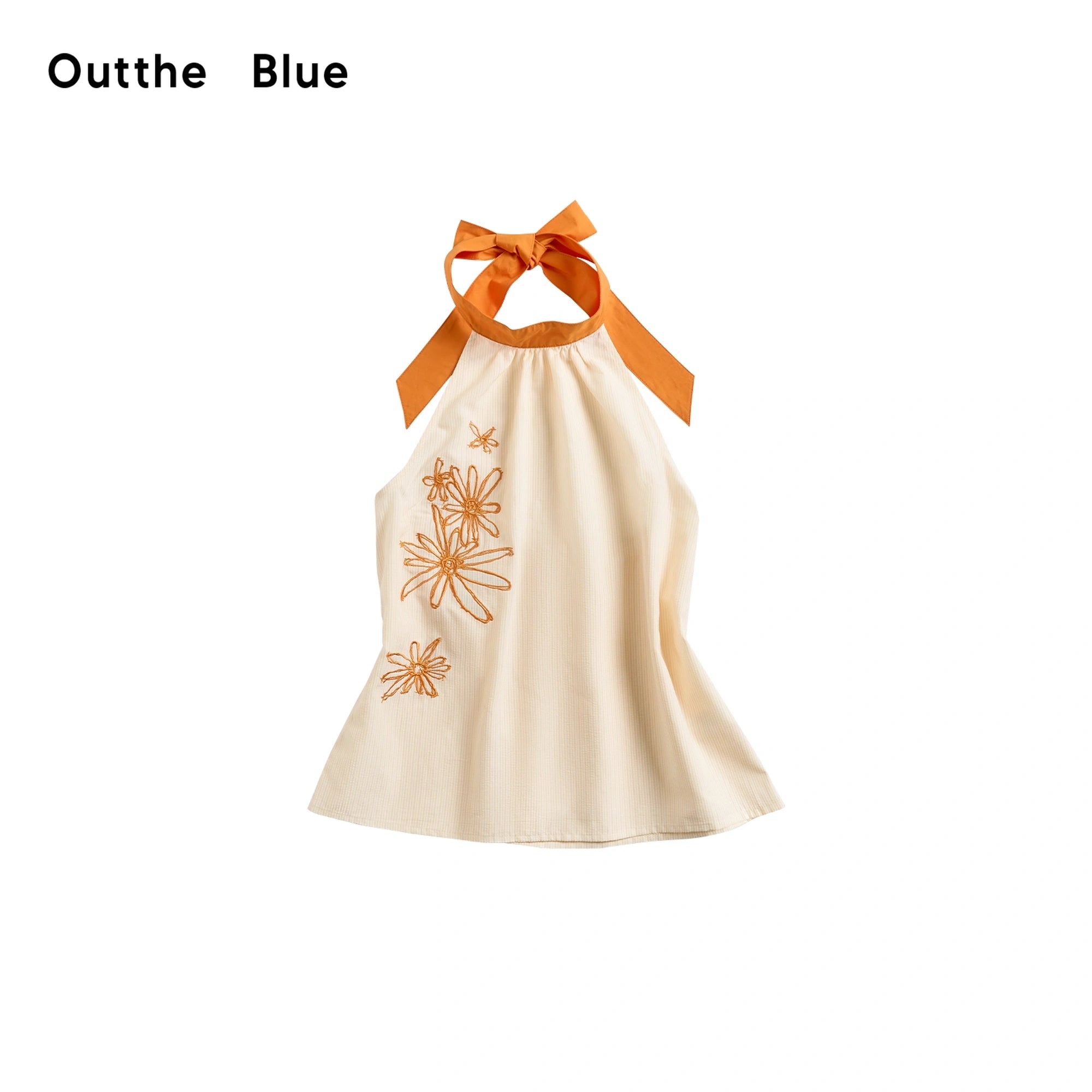 OuttheBlue_Out_The_Blue_Summer_Embroidered_Floral_Stripes_Halter_Tie_Top_MISSTT