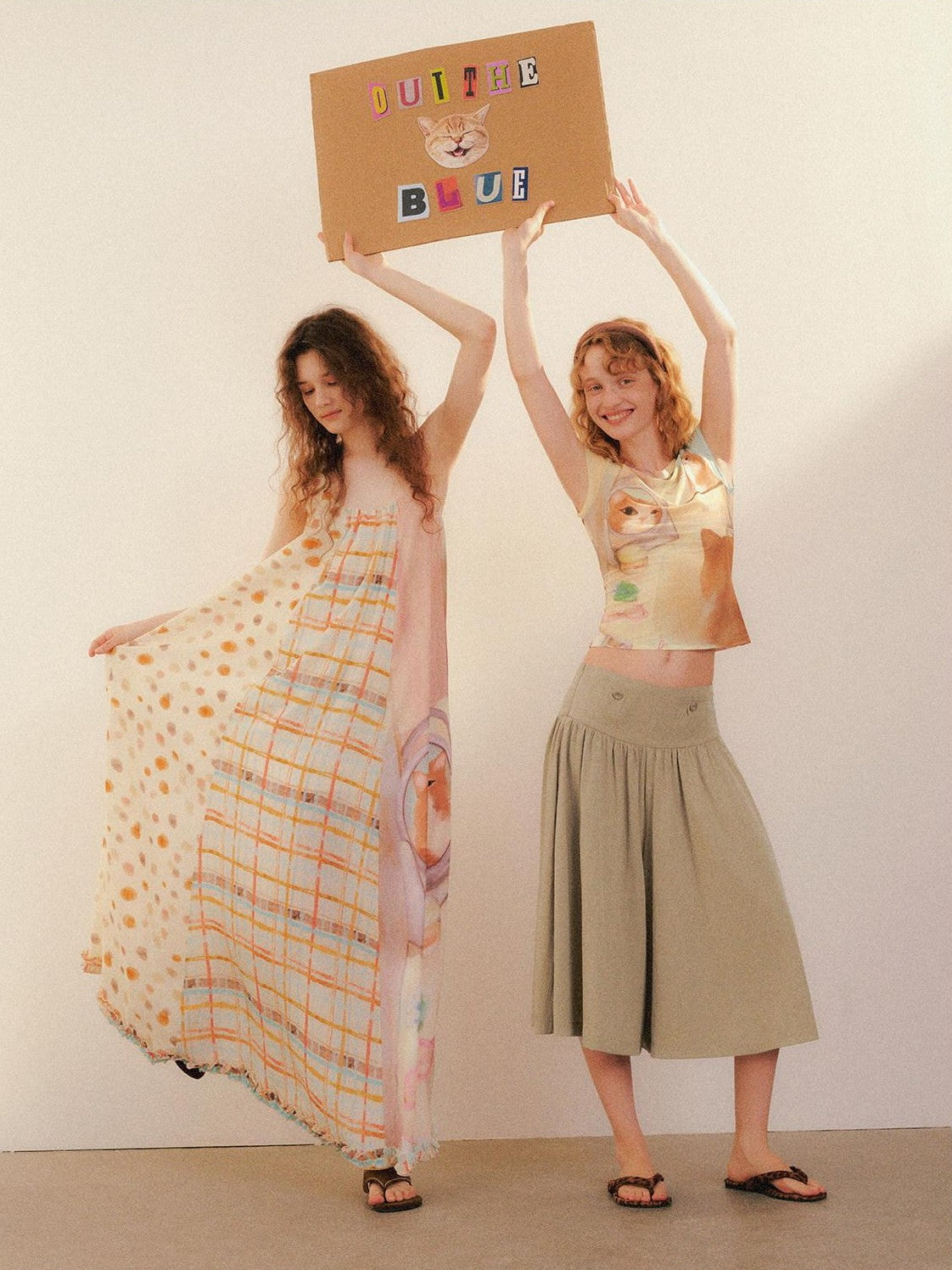 OuttheBlue Peanut Butter Wide Leg A Line Slim Draped Women&