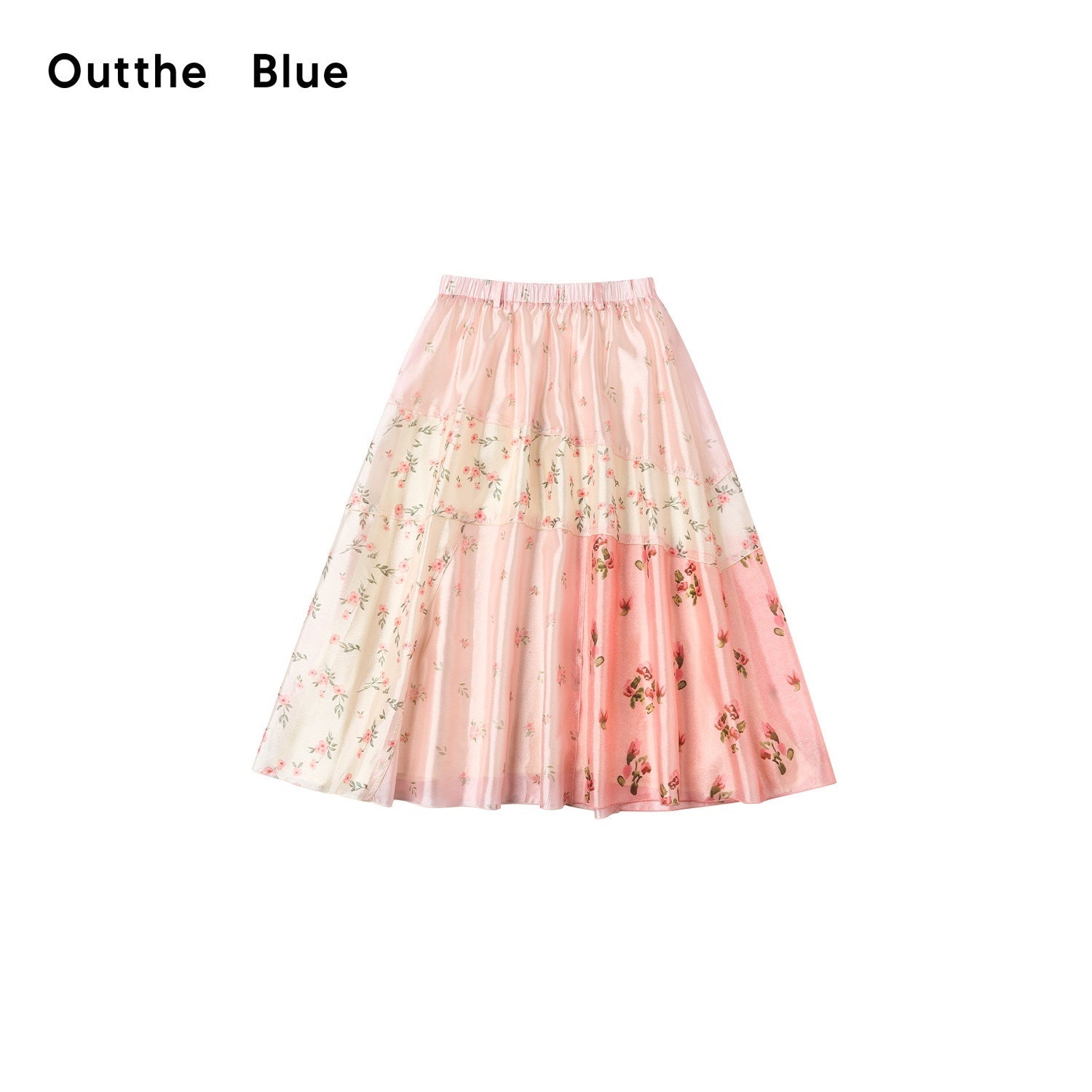 OuttheBlue_Pink_Patchwork_Floral_Print_A_Line_Women&