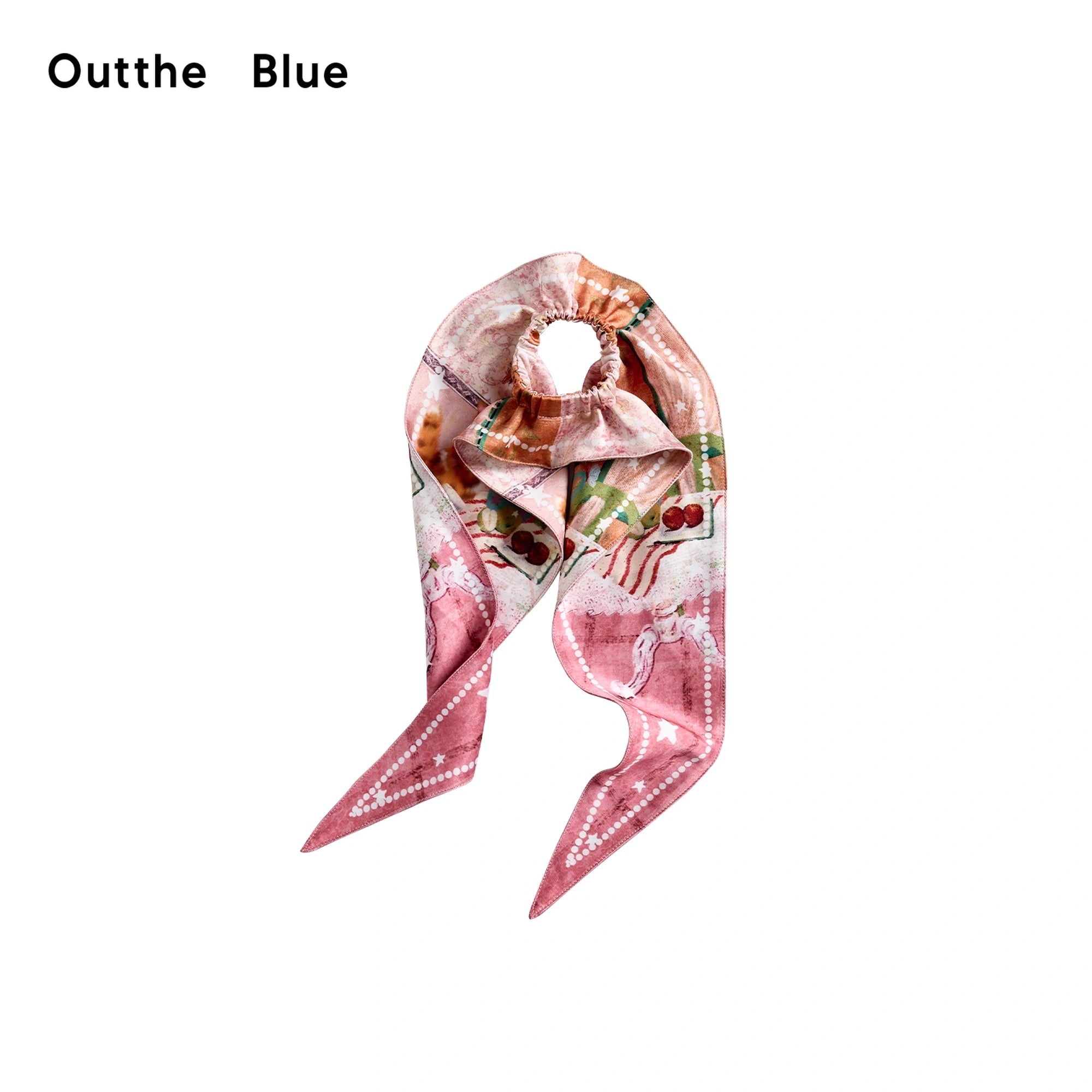 OuttheBlue_Puss_In_Boots_Orange_Manor_Diamond_Pattern_Scarf_Hair_Bow_MISSTT