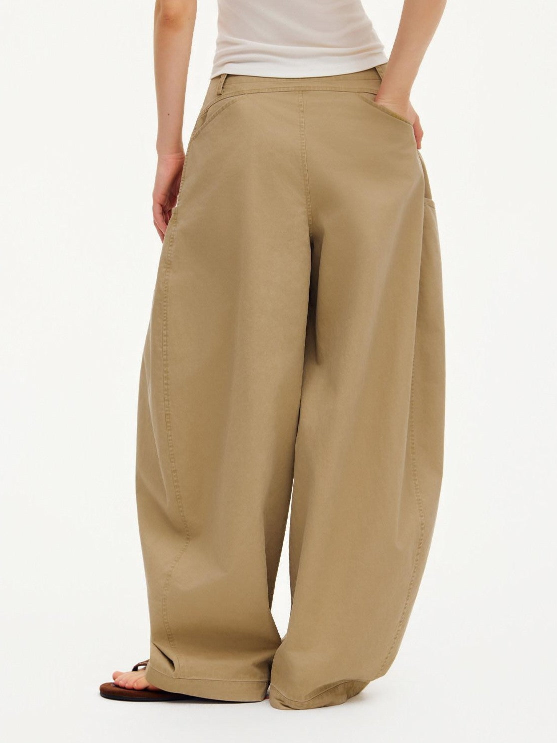 OuttheBlue Sand Dune Large Pockets Pleated Washed Women&