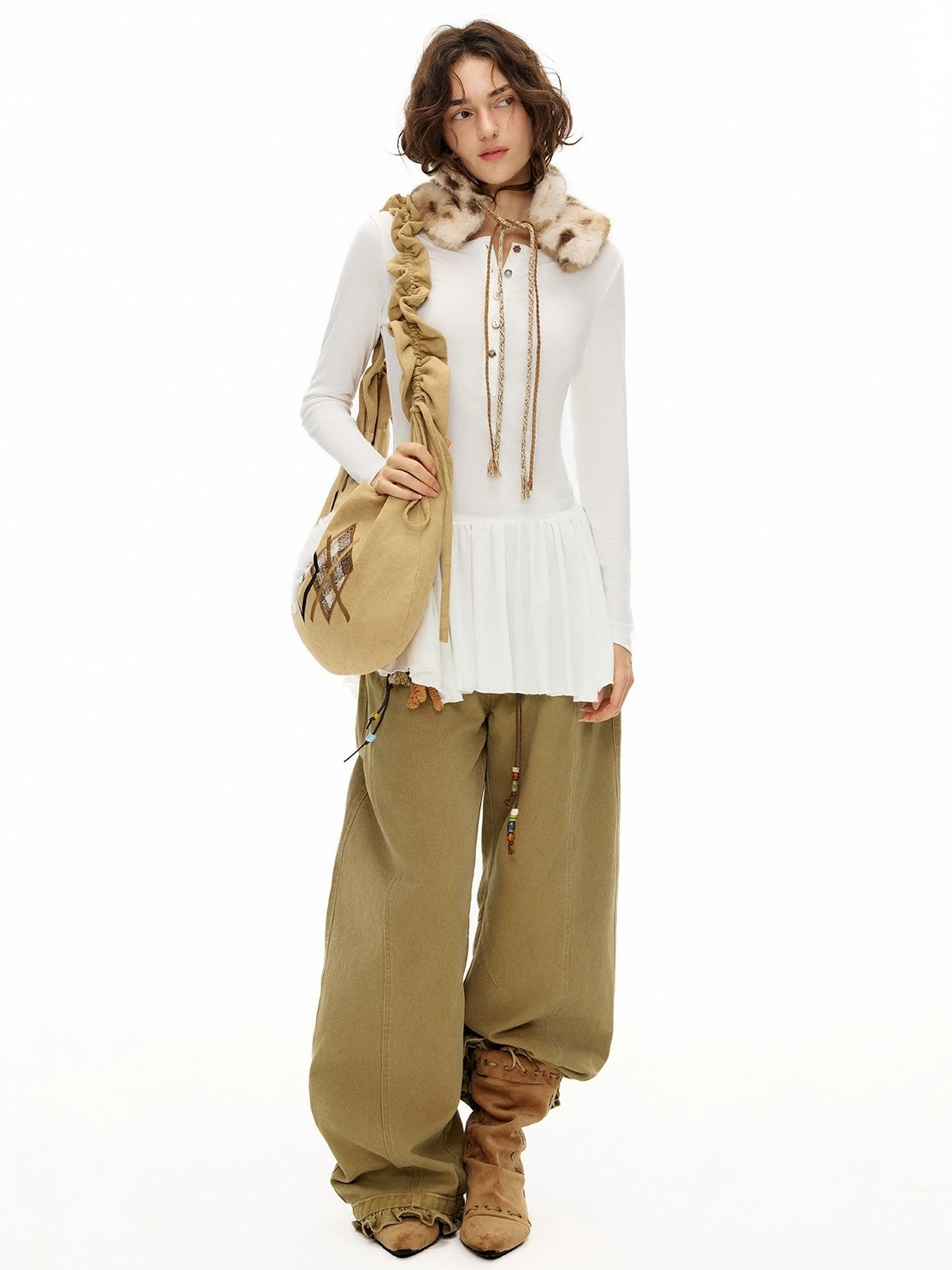 OuttheBlue Soft Lightweight Polyester Polka Dot Design For Women Versatile Accessory Scarf