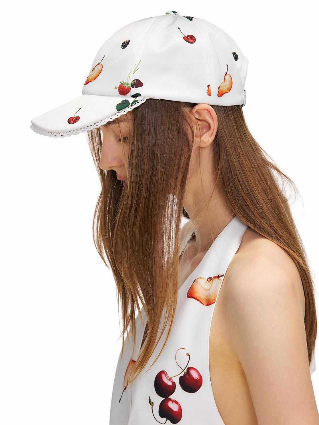 OuttheBlue Uv Protection Floral Curved Brim Women Adjustable One Size 58Cm Baseball Caps
