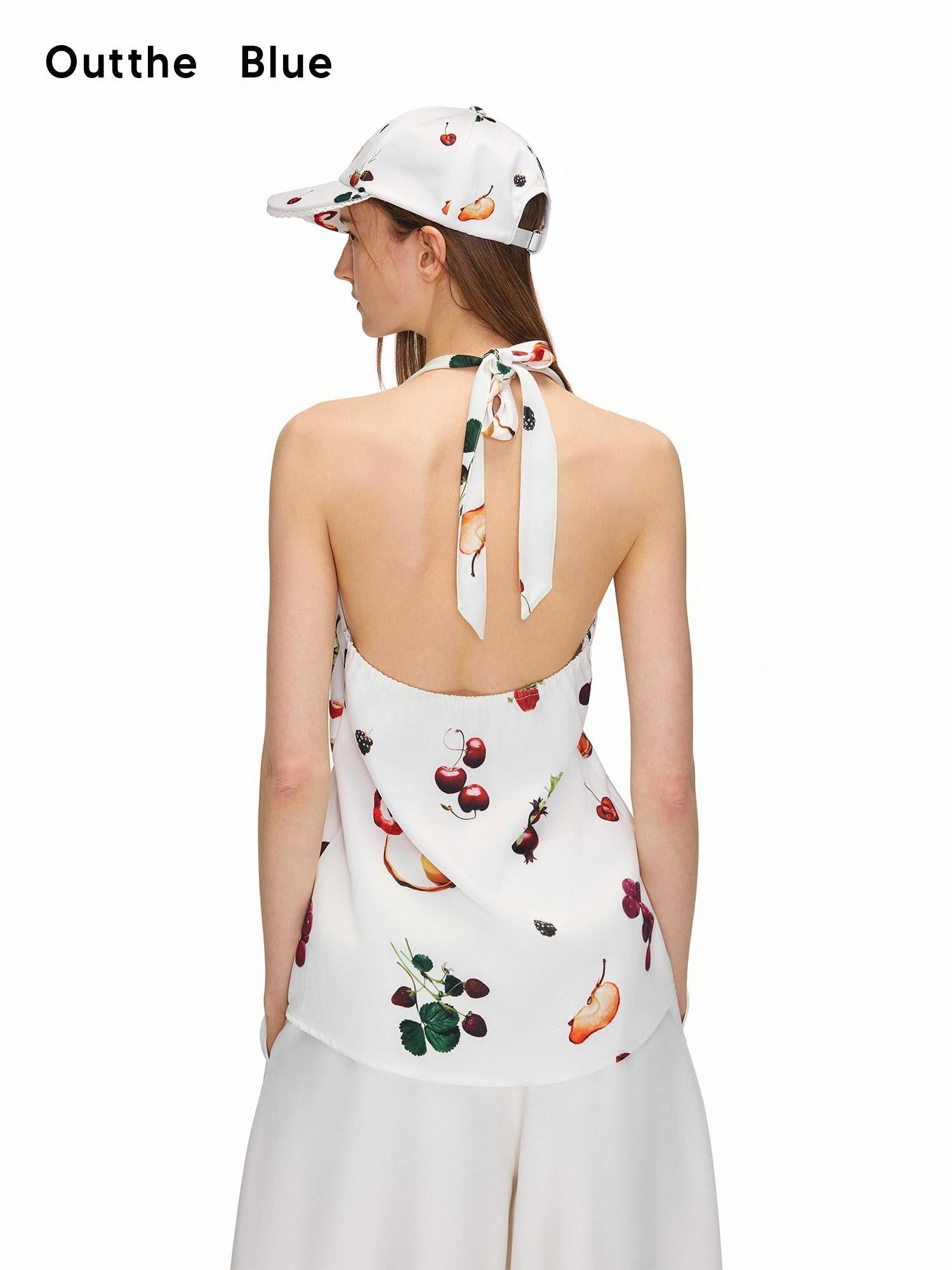 OuttheBlue Uv Protection Floral Curved Brim Women Adjustable One Size 58Cm Baseball Caps