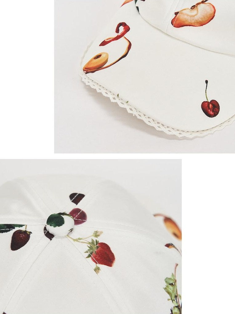 OuttheBlue Uv Protection Floral Curved Brim Women Adjustable One Size 58Cm Baseball Caps