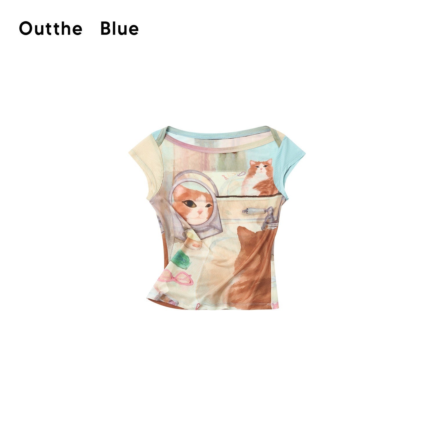 OuttheBlue_Vintage_Mesh_Flutter_Sleeve_Slim_Fit_Women&