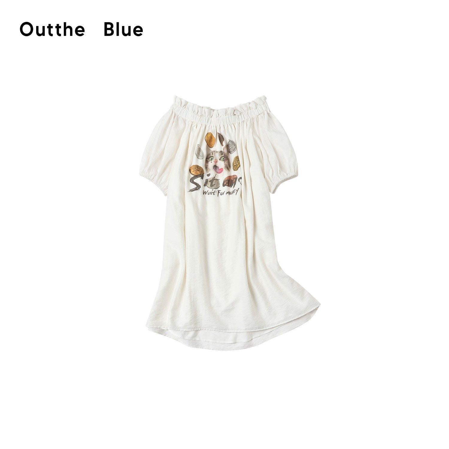 OuttheBlue_White_Puff_Sleeve_A_Line_Women&
