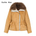 OuttheBlue_Winter_Blue_Cozy_Lined_Collar_Coat_V-neck_T-shirt_Long_Sleeve_MISSTT