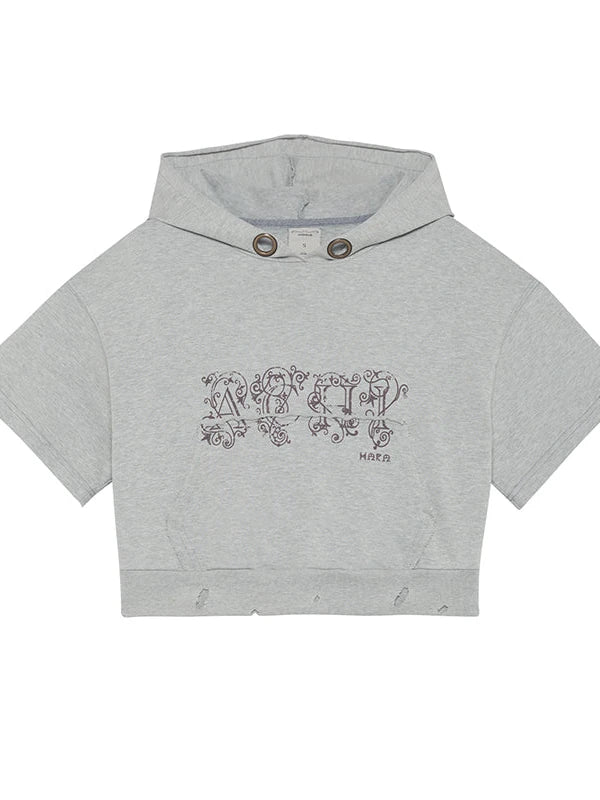 Vintage Washed Cotton Hoodie Tee
