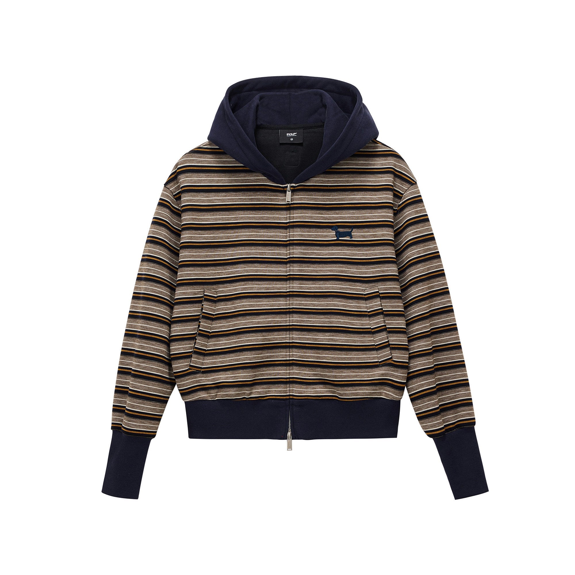 PCLP_Warm_Striped_Cotton_Blend_Open_Front_Youthful_Regular_Fit_Women_Daily_Jacket_MISSTT