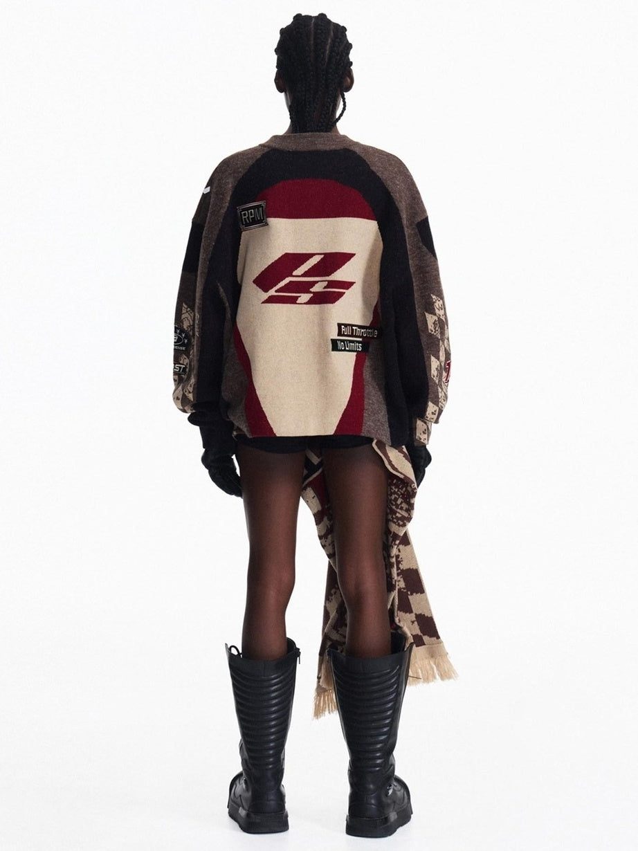 PEOPLESENSE Embroidered Letter Print Cozy Zip Up Loose Vintage Commuter Cotton Blend Jacket