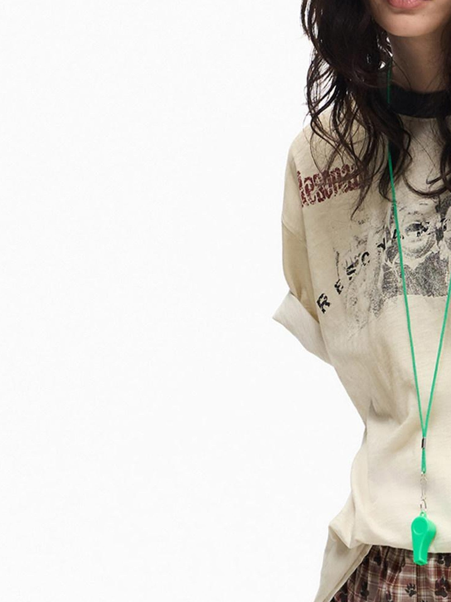 PEOPLESENSE Vintage Distressed Spray Print Women&