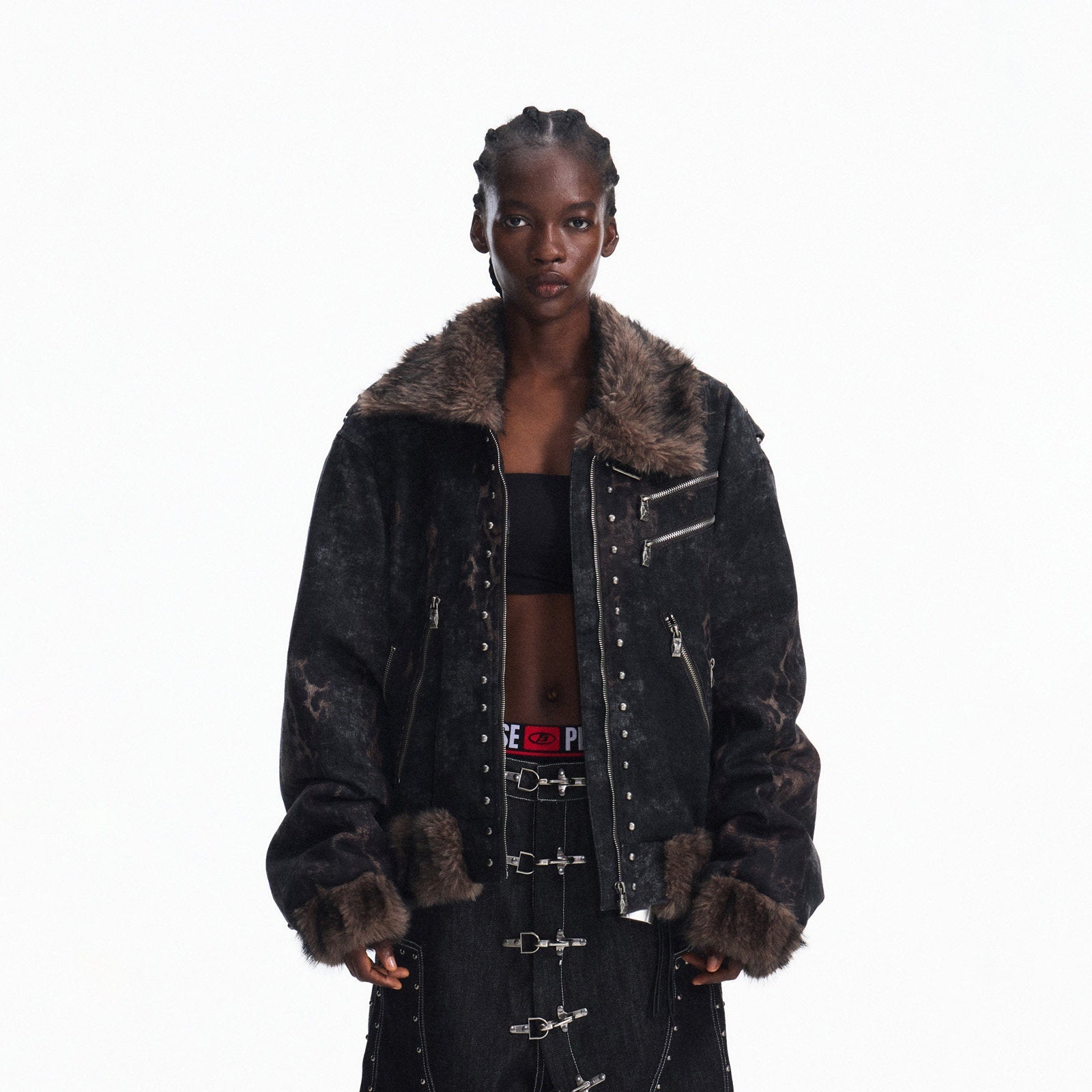 PEOPLESENSE_Warm_Leopard_Print_Fur_Collar_Loose_Fit_Unisex_Outdoor_Washed_Blue_Zip_Jacket_MISSTT