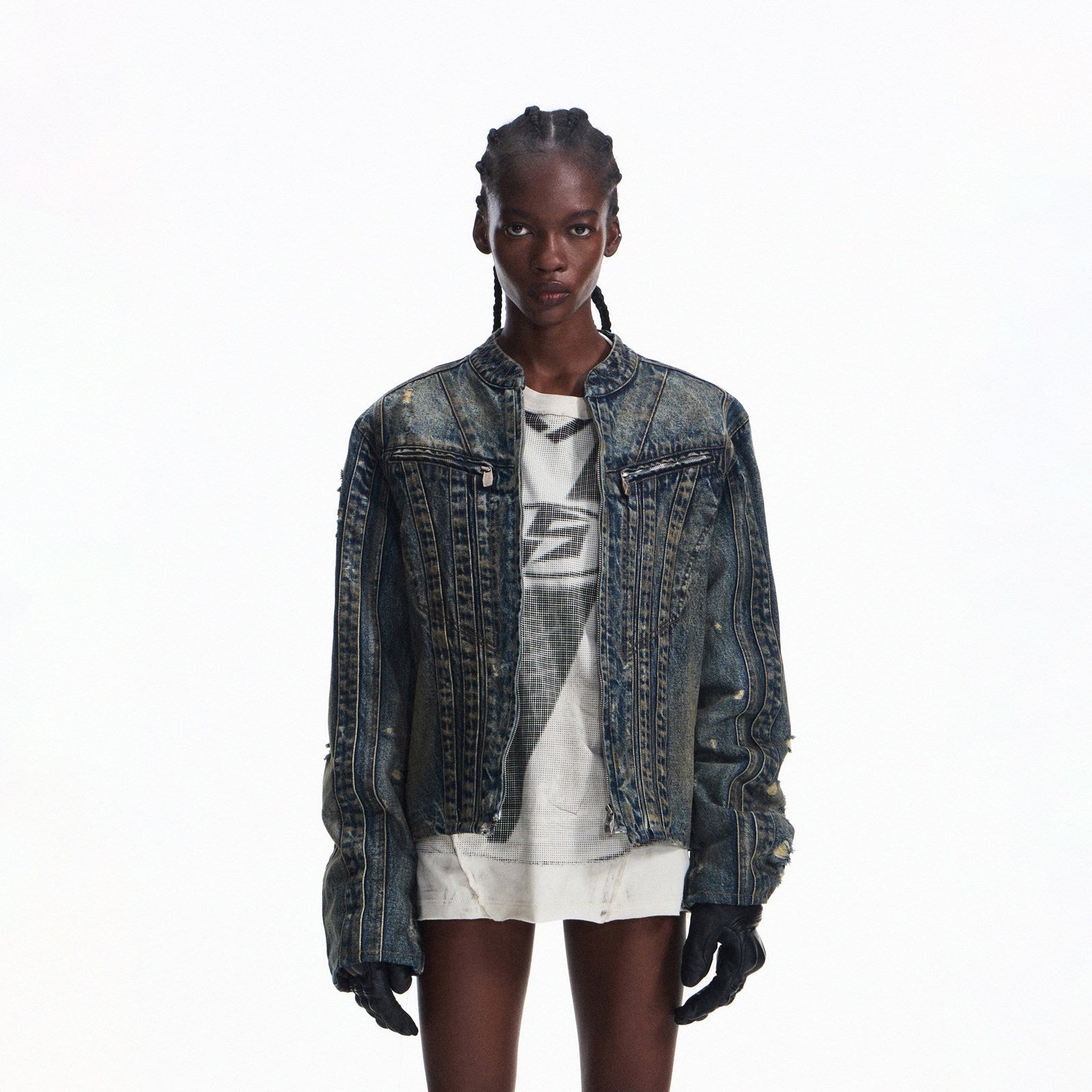 PEOPLESENSE_Washed_Denim_Pure_Cotton_Slim_Fit_Patchwork_Urban_Short_Zip_Unisex_Jacket_MISSTT