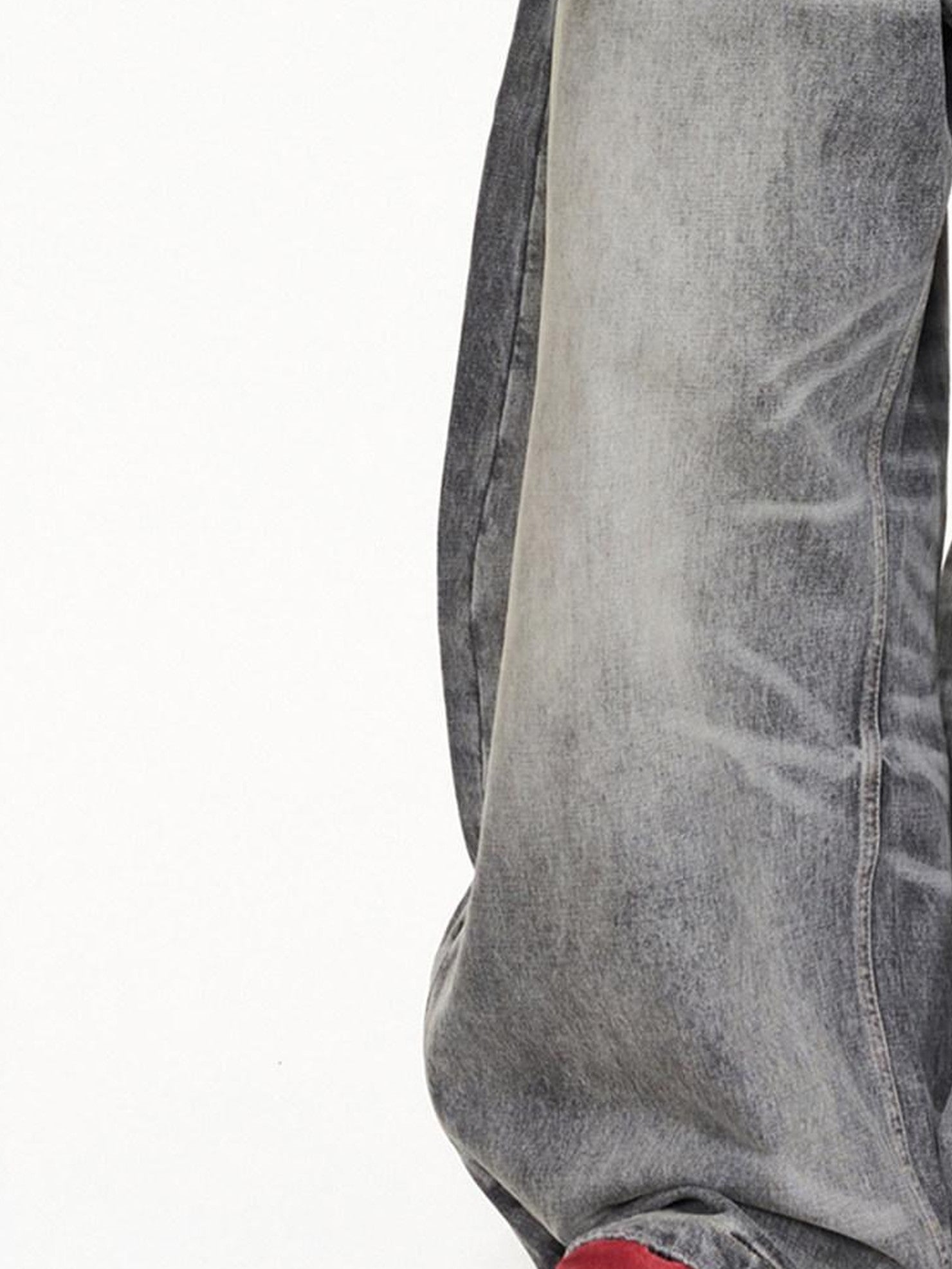 PEOPLESENSE Washed Gray Distressed Mid Rise Women&