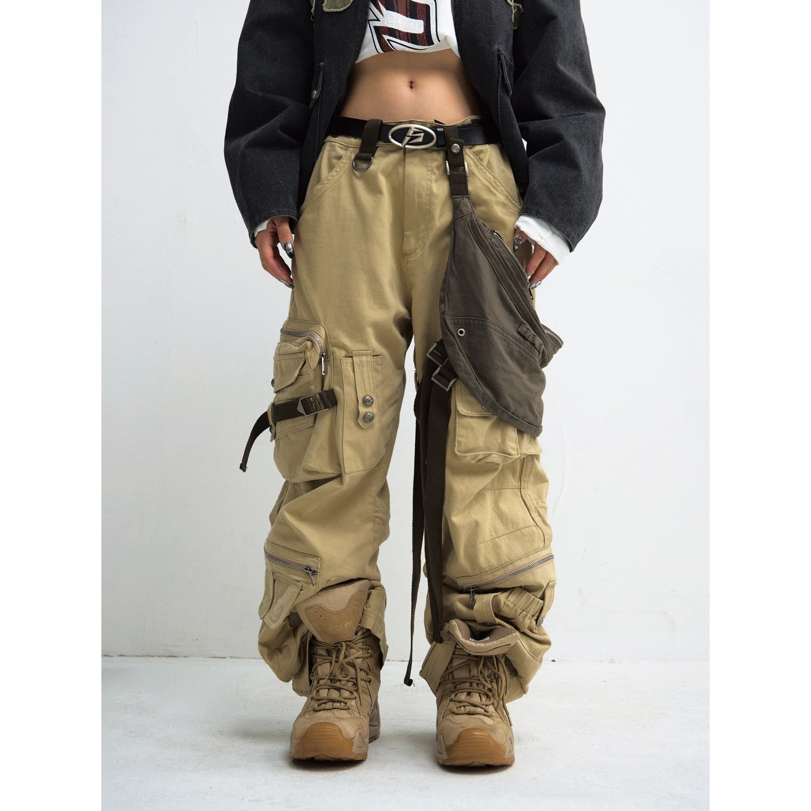 PEOPLESENSE_Wrinkle_Free_Khaki_Patchwork_Straight_Cargo_Mid_Rise_Cotton_Teen_Casual_Pants_MISSTT