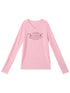 Long Sleeve T-Shirt With Inspirational Print Describe Yourself Beyond Rules
