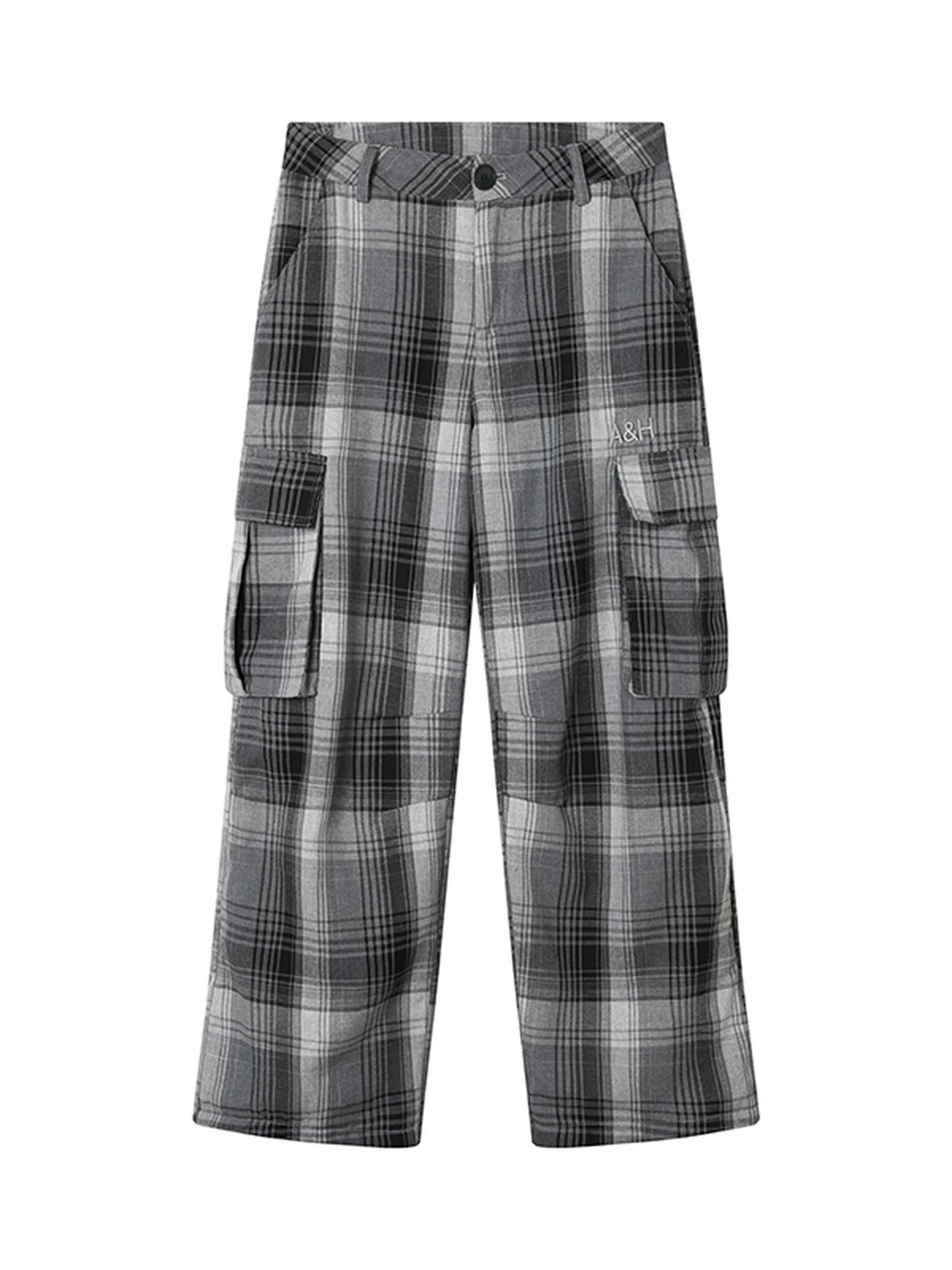 Pixel Grid Wide Leg Lounge Pants