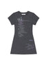 Distorted Pixel Stripe V Neck T Shirt Long Sleeve