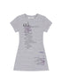 Distorted Pixel Stripe V Neck T Shirt Long Sleeve