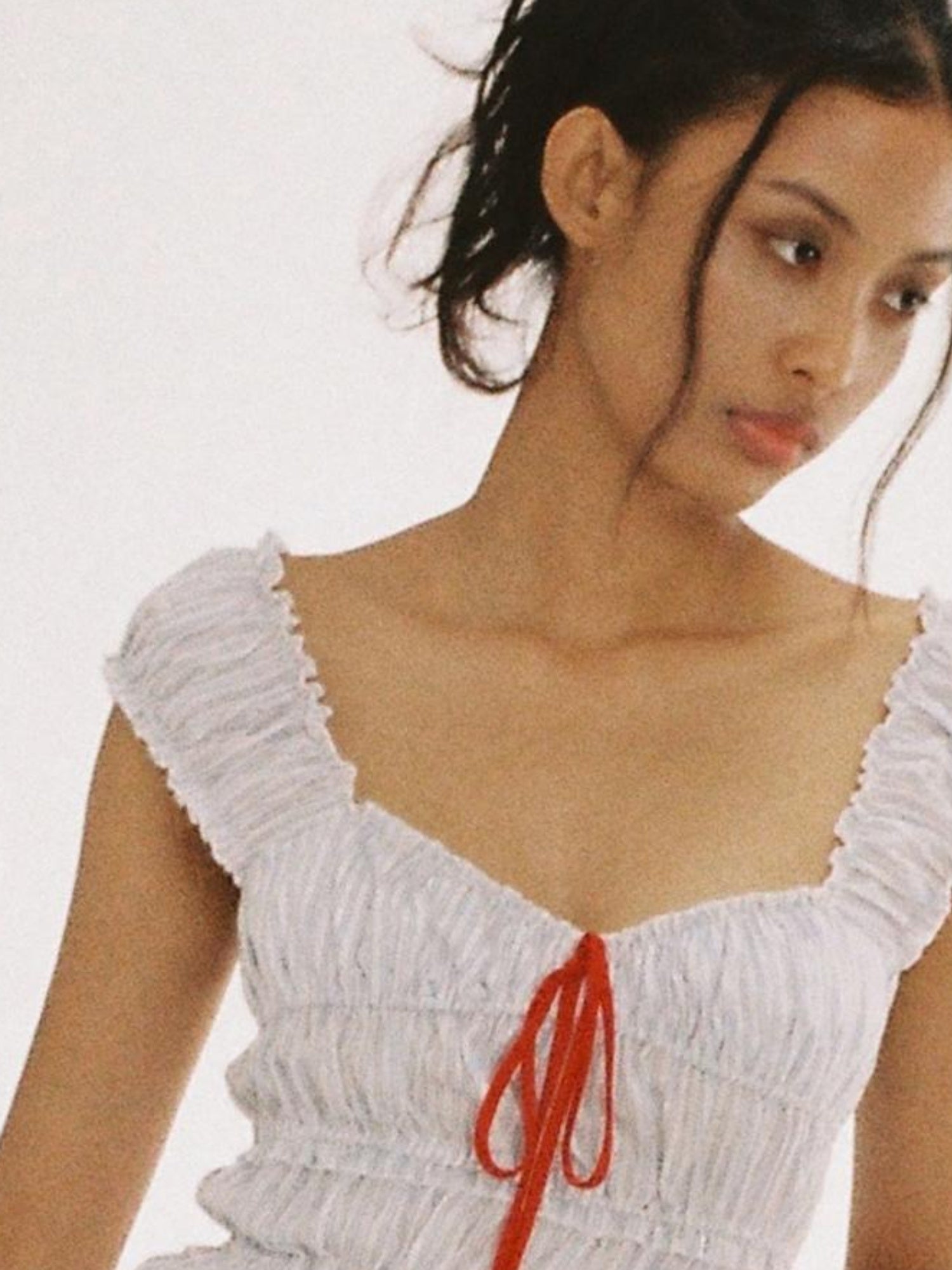 SweetChilling Pleated Split Striped Shirt Dress