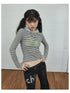 Universe Stripe Hoodie Soft Vintage Print Tee