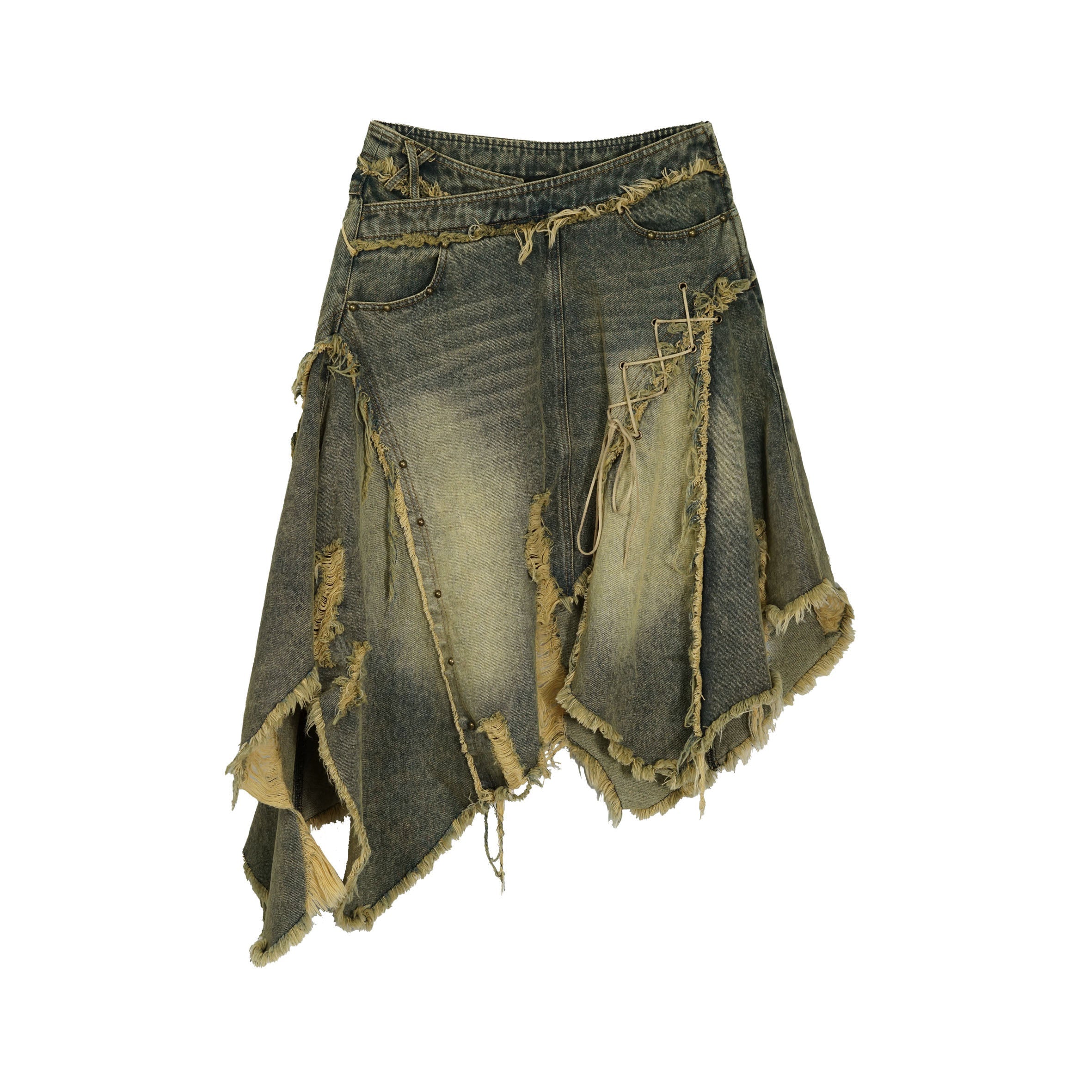Update c Wandering Sea Witch Deconstructed Denim Skirt